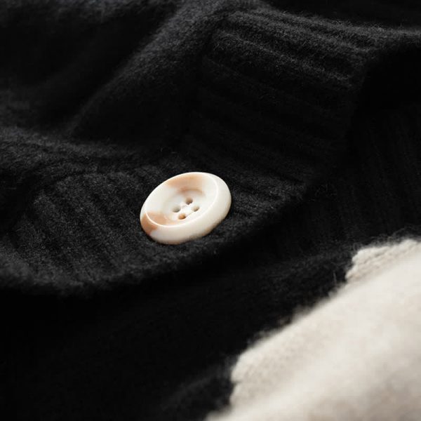 Rhombus Print Cardigan Sweater Long Sleeve T-Shirt Casual Pants Three Pieces - Modakawa Modakawa