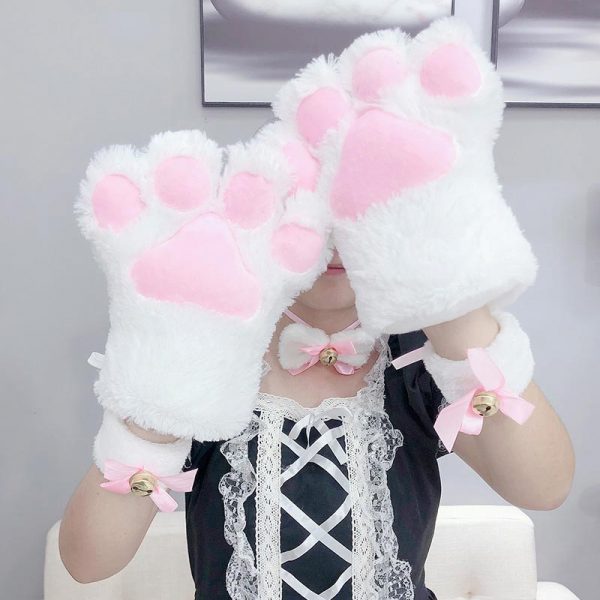 Cute Cartoon Kitty Paw Gloves  - Modakawa Modakawa