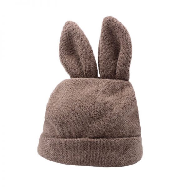 Draping Cute Bunny Ears Woolen Hat Outdoor Cap - Modakawa Modakawa