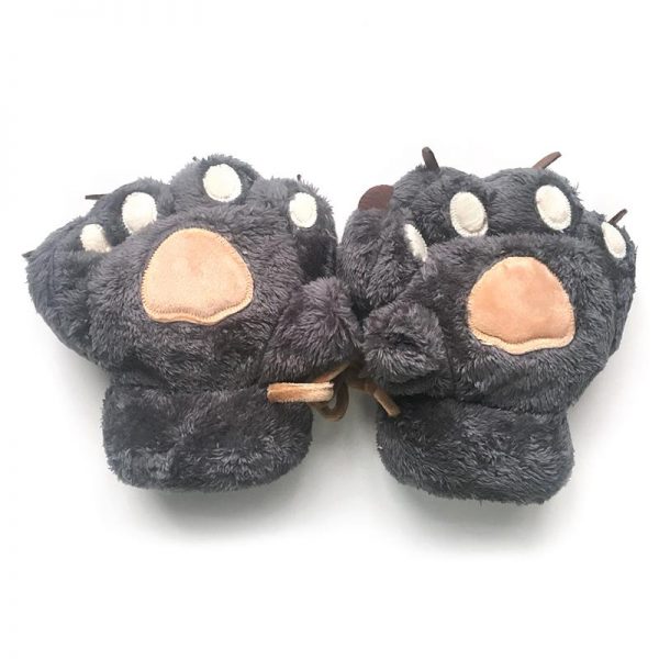 Bear Claw Plush Warm Gloves - Modakawa Modakawa