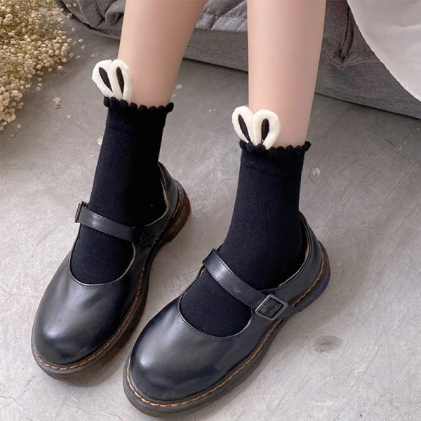 Bunny Ears Lolita Ankle Socks - Modakawa modakawa