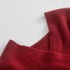 Cross Knit Sweater Ruffled Split Slip Dress - Modakawa modakawa