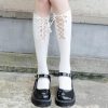 Cross Lace Strap Socks - Modakawa Modakawa