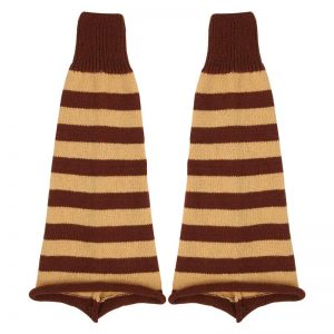 Pure Color Stripe Leg Warmers Socks - Modakawa Modakawa
